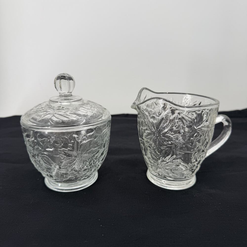 Vintage Princess House Fantasia Pattern Creamer and Sugar Bowl Set #532 - Picture 2 of 7